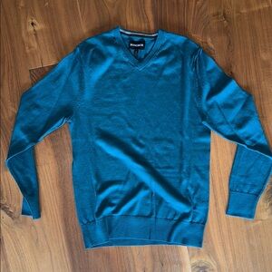 Bonobos Teal V-Neck Sweater